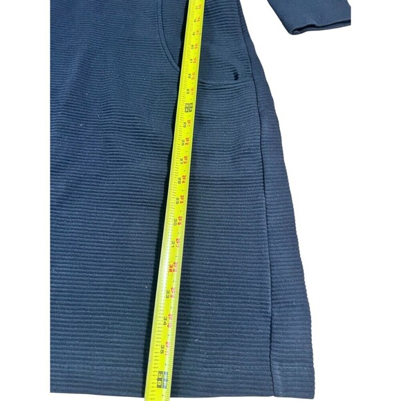 Boden Trinity Jersey Sheath Dress Womens Size 6L Black Midi Workwear Business - Picture 4 of 8